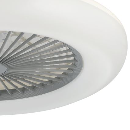 Eglo - Ventilatore da soffitto dimmerabile a LED 3xLED/12,6W/230V 2700-6500K diametro 55 cm grigio + telecomando