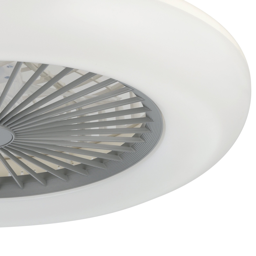 Eglo - Ventilatore da soffitto dimmerabile a LED 3xLED/12,6W/230V 2700-6500K diametro 55 cm grigio + telecomando