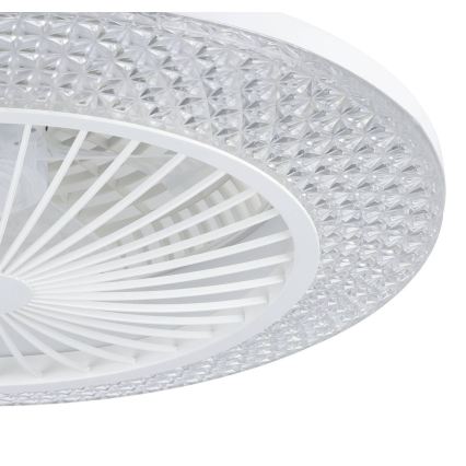 Eglo - Ventilatore da soffitto LED dimmerabile 3xLED/12,6W/230V 2700-6500K Ø 55 cm bianco + telecomando