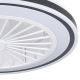 Eglo - Ventilatore da soffitto dimmerabile a LED LED/25,5W/230V bianco/nero 2700-6500K + telecomando