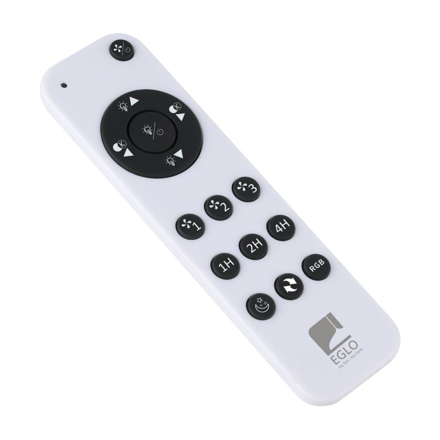 Eglo - Ventilatore da soffitto LED RGBW dimmerabile LED/36W/230V 3000-6500K nero + telecomando