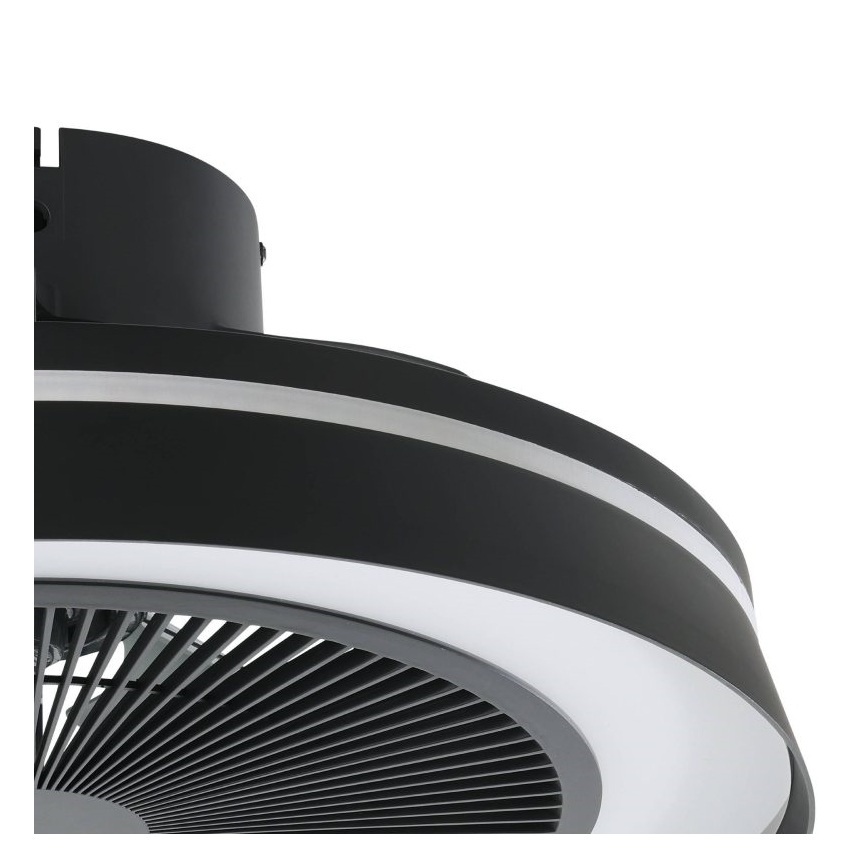 Eglo - Ventilatore da soffitto LED RGBW dimmerabile 3xLED/8,5W/230V+LED/6W 2700-6500K Ø 48 cm nero + telecomando