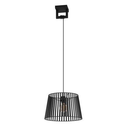 Eglo - Lampadario a sospensione con filo 1xE27/40W/230V nero