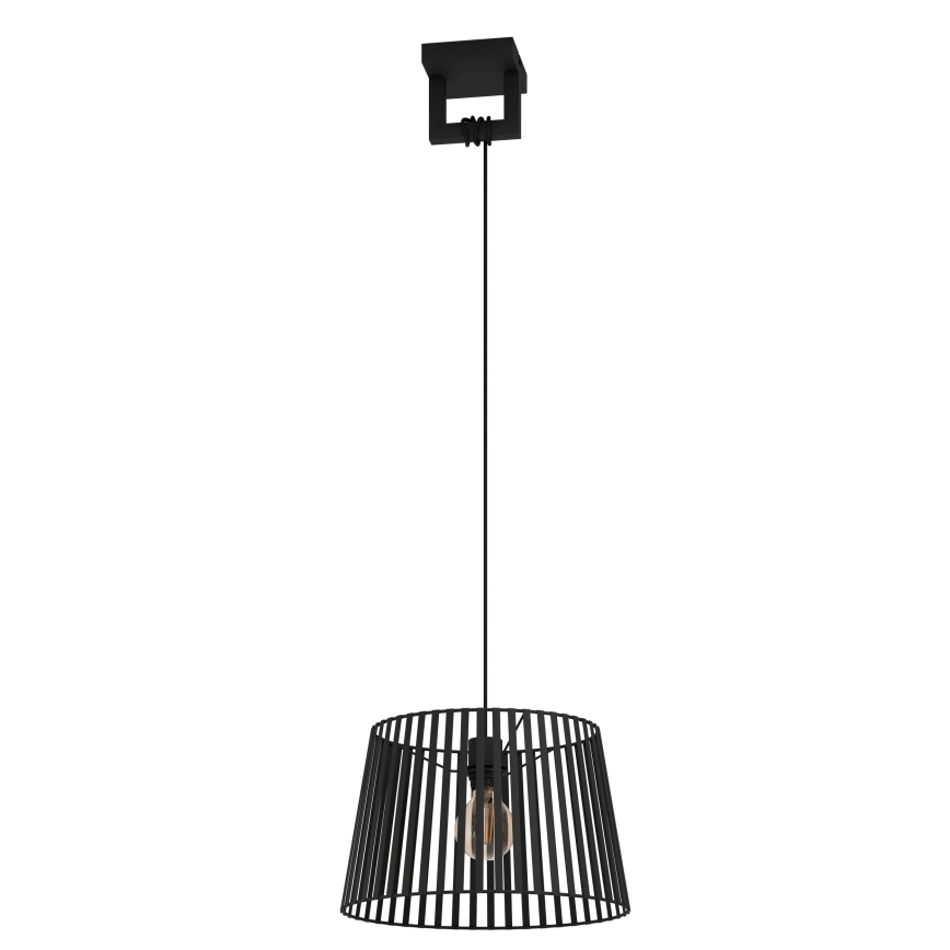 Eglo - Lampadario a sospensione con filo 1xE27/40W/230V nero