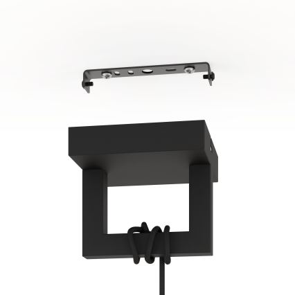 Eglo - Lampadario a sospensione con filo 1xE27/40W/230V nero