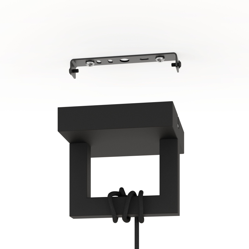 Eglo - Lampadario a sospensione con filo 1xE27/40W/230V nero