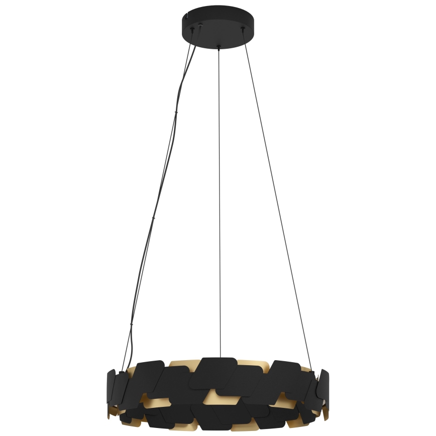 Eglo - Lampadario a sospensione con filo LED dimmerabile LED/72W/230V 3000K nero/oro