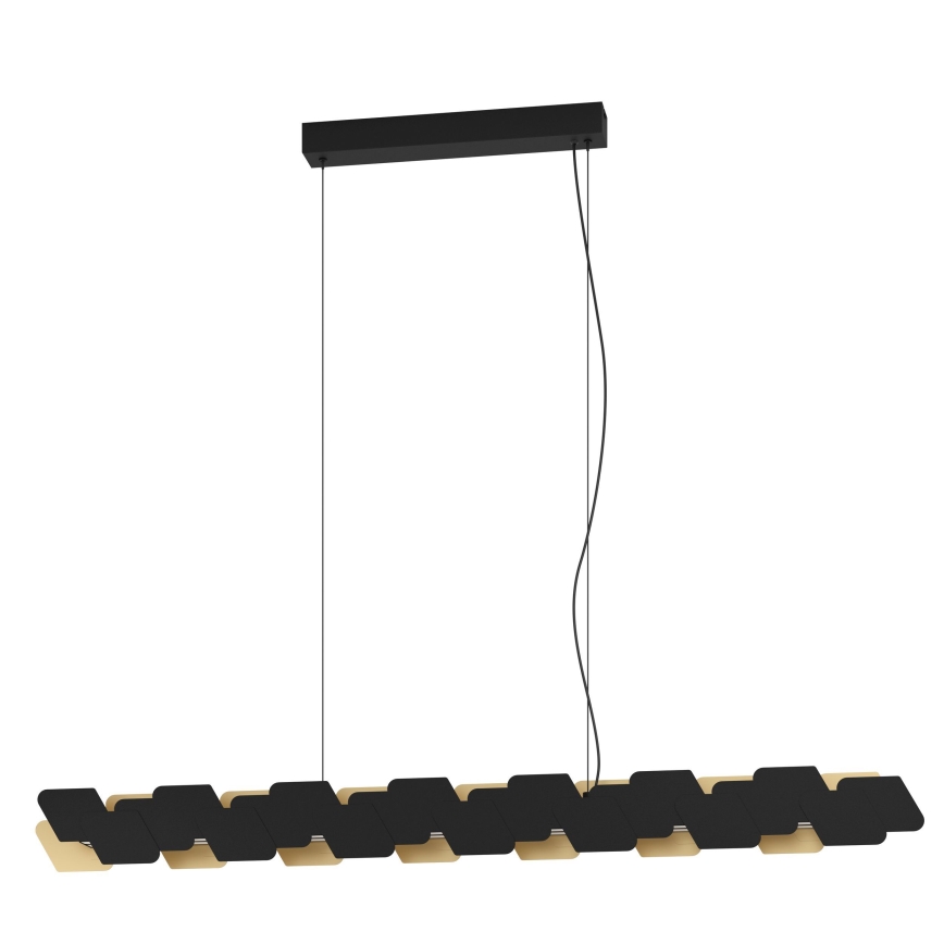 Eglo - Lampadario a sospensione con filo LED dimmerabile LED/44W/230V 3000K nero/oro