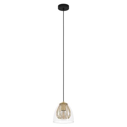 Eglo - Lampadario a sospensione con filo 1xE27/40W/230V oro