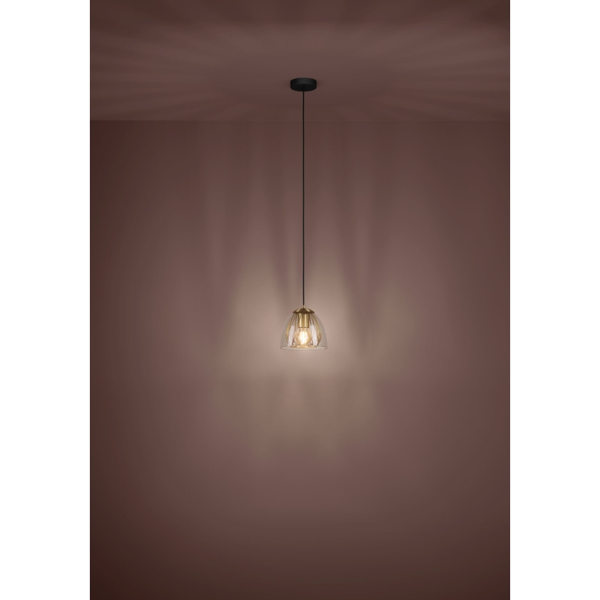 Eglo - Lampadario a sospensione con filo 1xE27/40W/230V oro