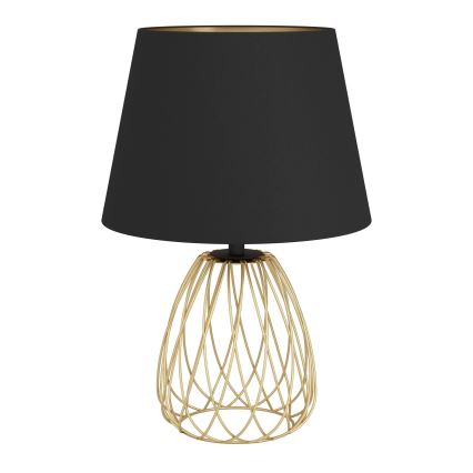 Eglo - Lampada da tavolo 1xE27/40W/230V nero/oro