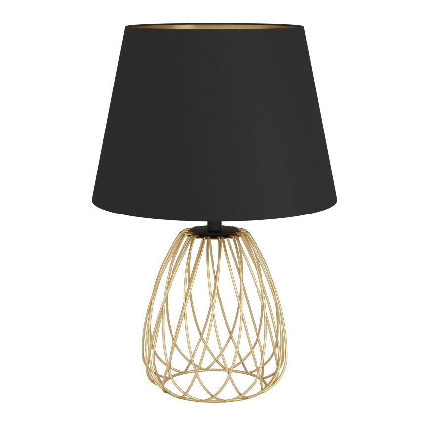 Eglo - Lampada da tavolo 1xE27/40W/230V nero/oro