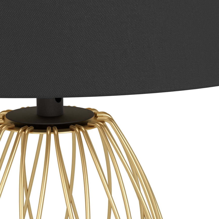 Eglo - Lampada da tavolo 1xE27/40W/230V nero/oro