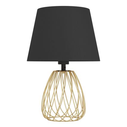Eglo - Lampada da tavolo 1xE27/40W/230V nero/oro