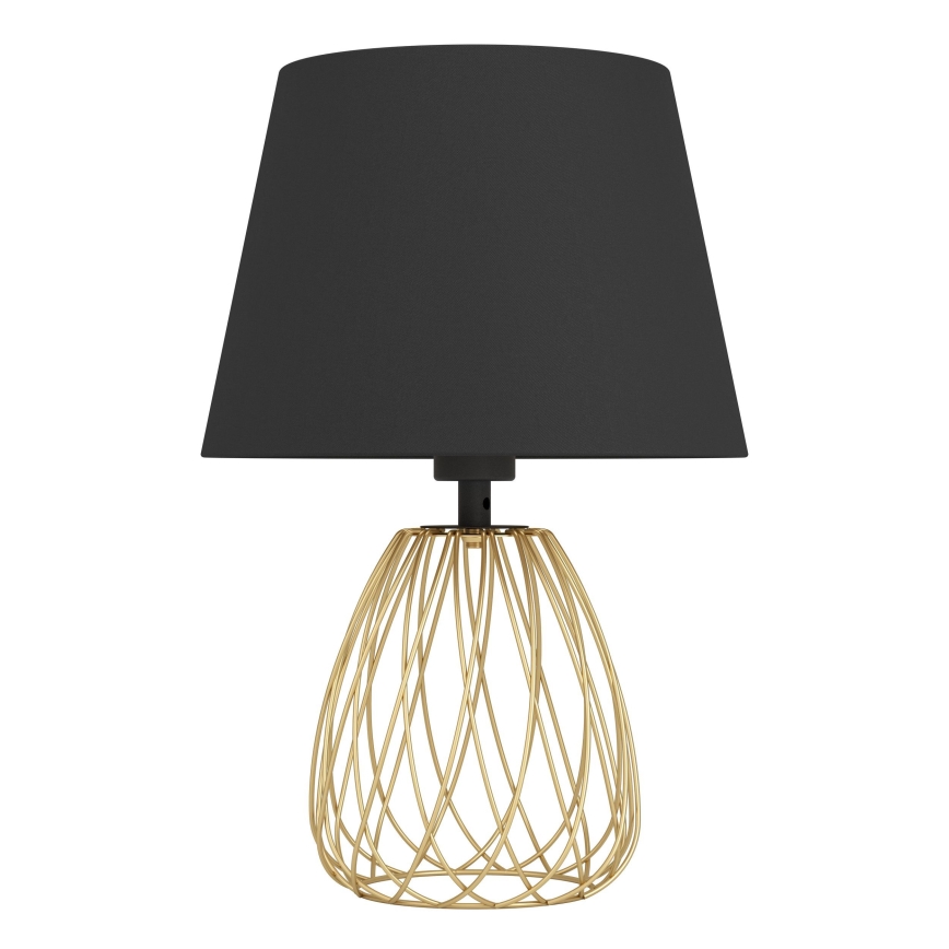 Eglo - Lampada da tavolo 1xE27/40W/230V nero/oro