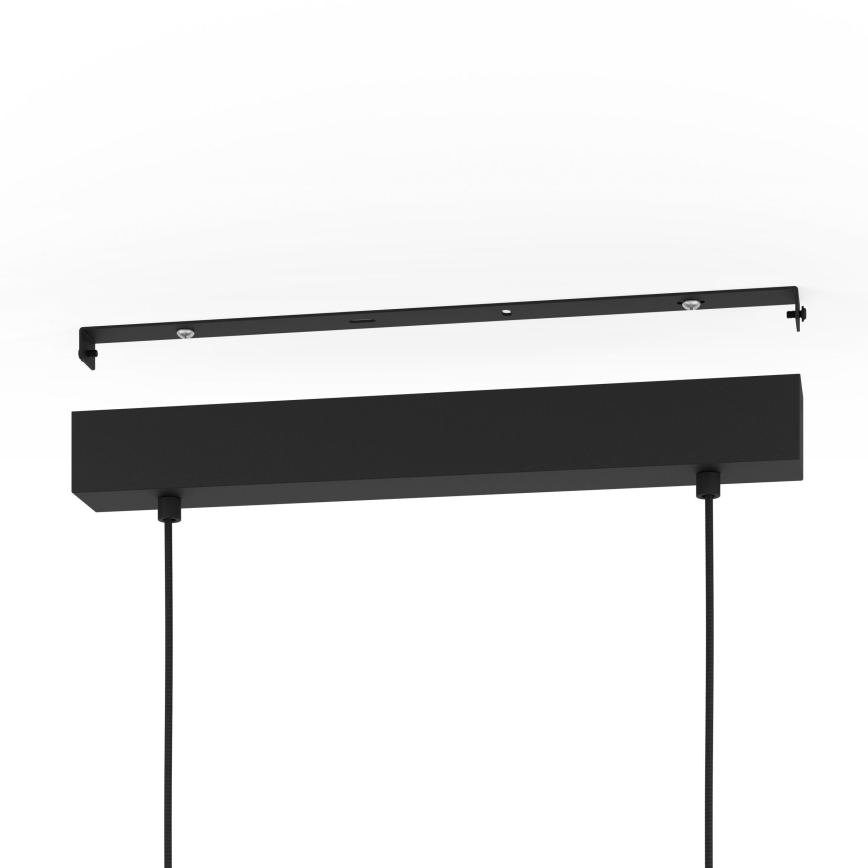 Eglo - Lampadario a sospensione con filo 3xE27/28W/230V nero