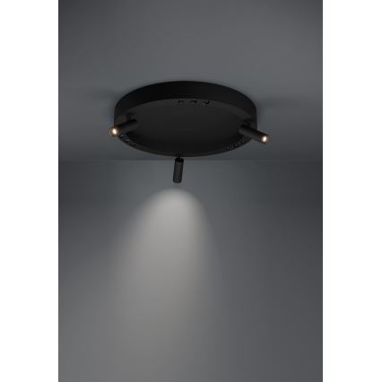 Eglo - Plafoniera LED dimmerabile 3xLED/8W/230V + 3xLED/8,5W 3000K nero + telecomando