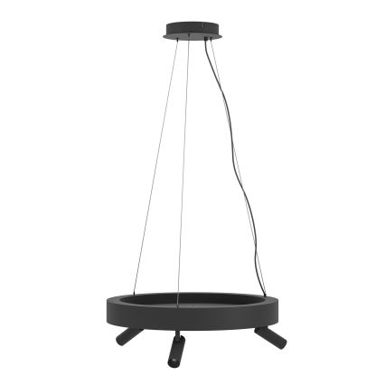 Eglo - Lampadario a sospensione con filo LED dimmerabile 3xLED/8W/230V + 3xLED/8,5W 3000K nero + telecomando