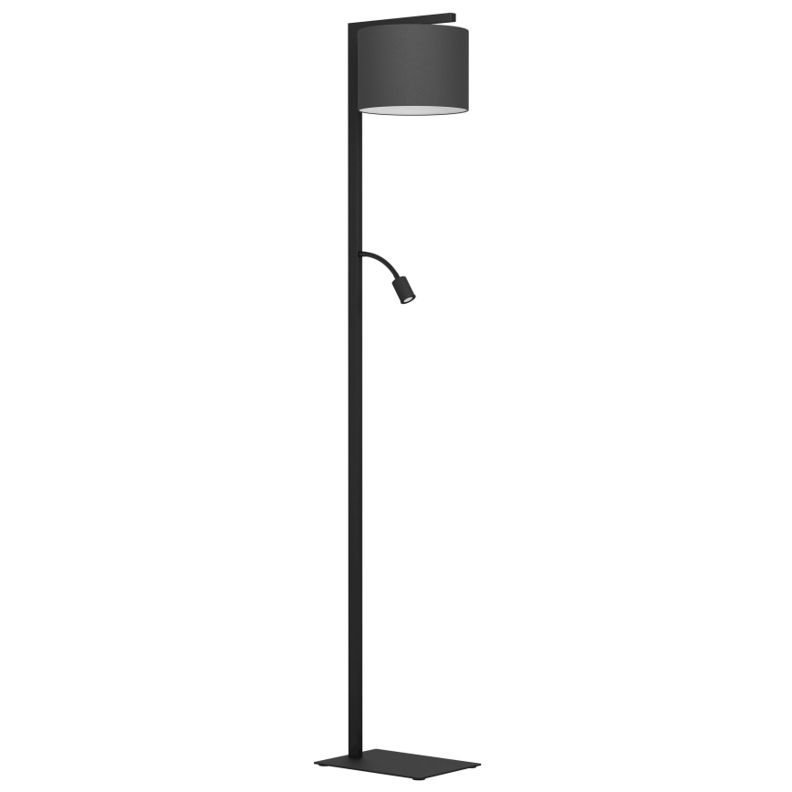 Eglo - Lampada LED da terra 1xE27/40W/230V + LED/3,8W 3000K nero