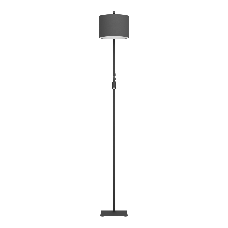 Eglo - Lampada LED da terra 1xE27/40W/230V + LED/3,8W 3000K nero