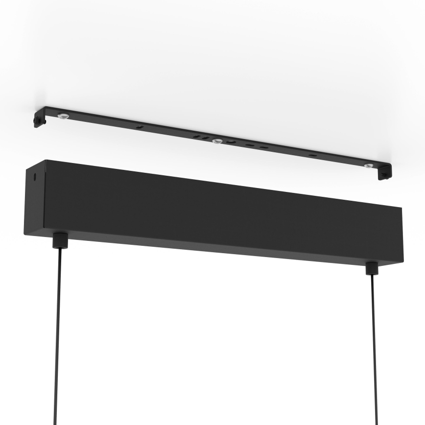 Eglo - Lampadario a sospensione con filo LED dimmerabile 2xLED/12,5W/230V + LED/15,5W 3000K nero