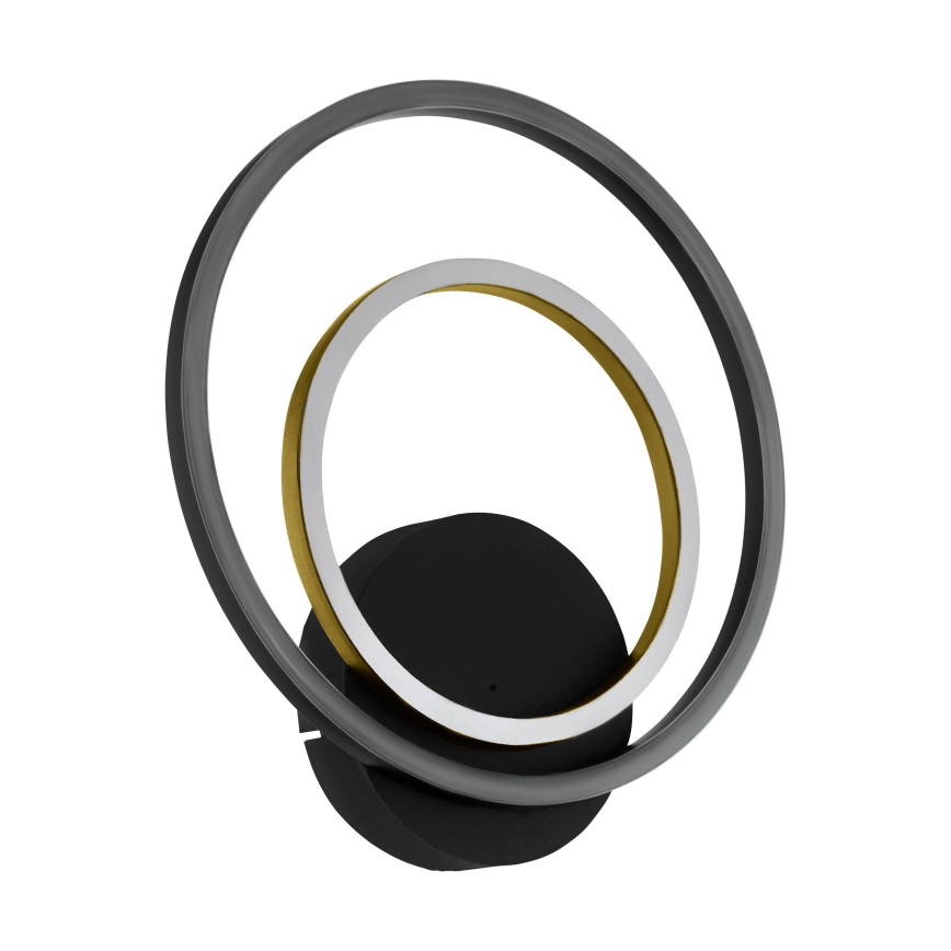 Eglo - Applique a LED LED/12W/230V 3000K + 4xLED/2,1W 3000K nero