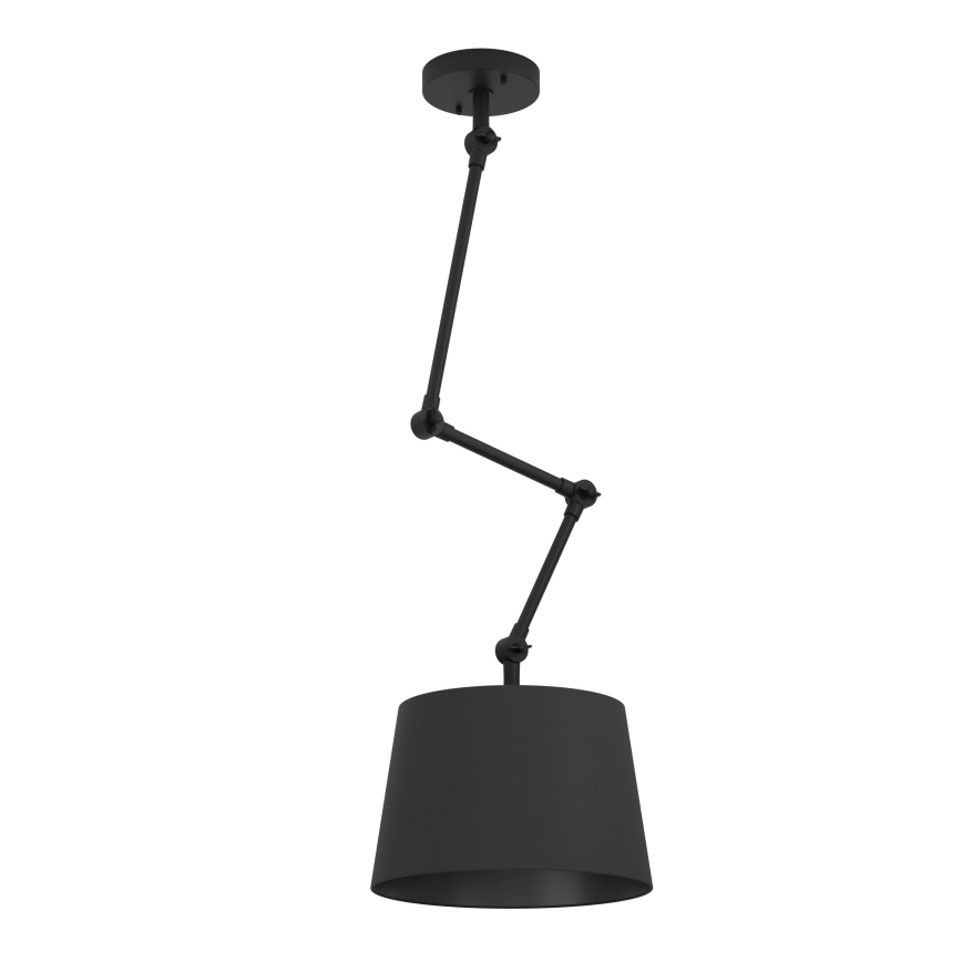 Eglo - Lampadario a sospensione con supporto rigido 1xE27/40W/230V nero