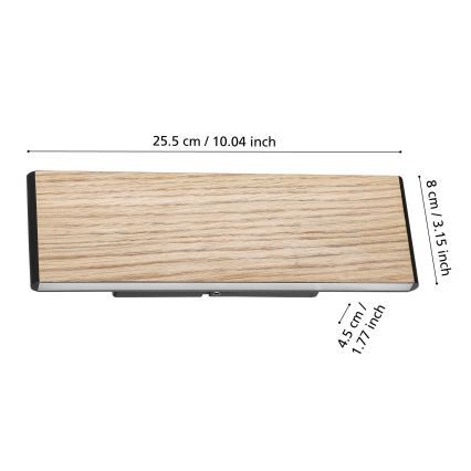 Eglo - Applique a LED 2xLED/4,2W/230V 3000K quercia