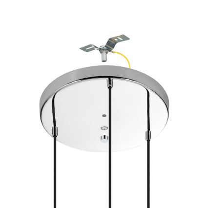 Eglo - Lampadario a sospensione con filo 3xE27/40W/230V cromo lucido