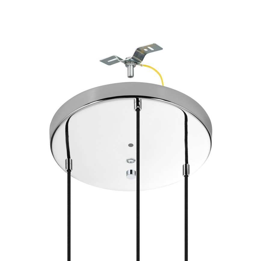 Eglo - Lampadario a sospensione con filo 3xE27/40W/230V cromo lucido