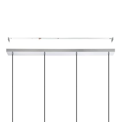 Eglo - Lampadario a sospensione con filo 4xE27/40W/230V cromo lucido