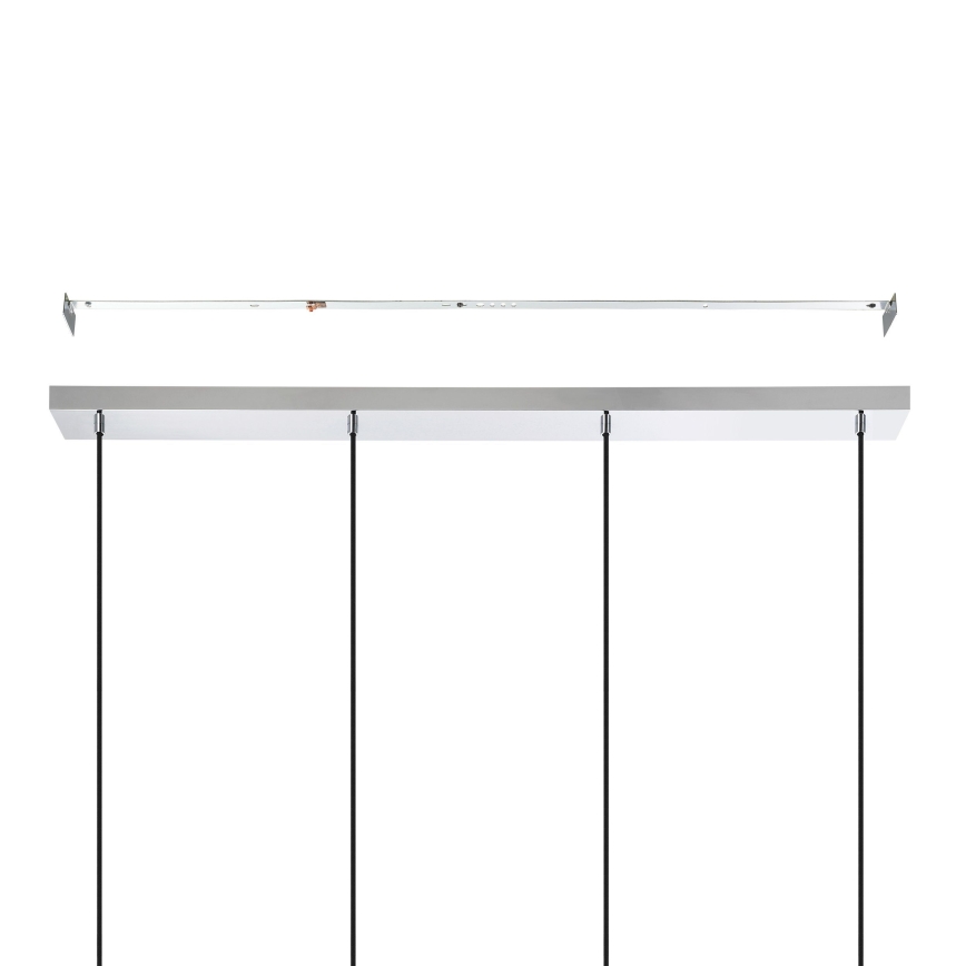 Eglo - Lampadario a sospensione con filo 4xE27/40W/230V cromo lucido
