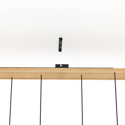 Eglo - Lampadario a sospensione con filo 6xE27/40W/230V nero/marrone