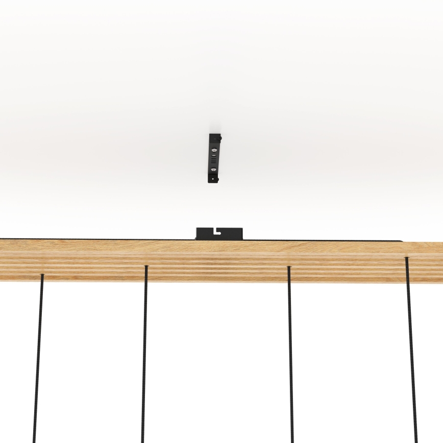 Eglo - Lampadario a sospensione con filo 6xE27/40W/230V nero/marrone