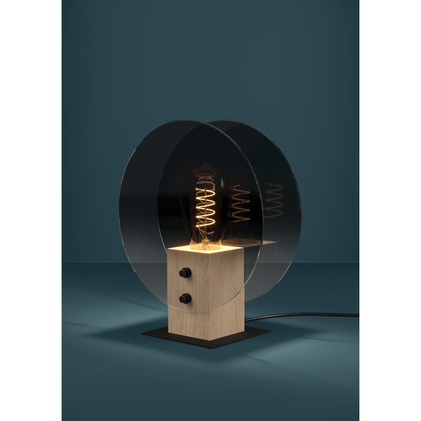 Eglo - Lampadario a sospensione con filo 1xE27/40W/230V fumé