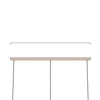 Eglo - Lampadario a sospensione con filo 3xE27/40W/230V color crema