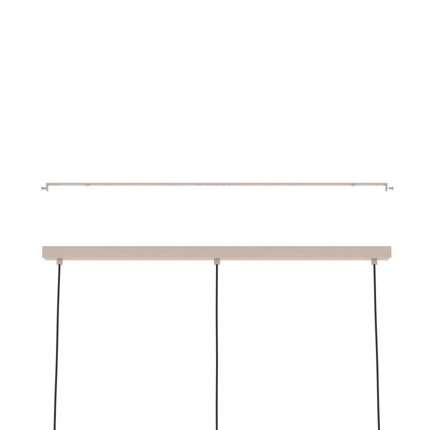 Eglo - Lampadario a sospensione con filo 3xE27/40W/230V color crema