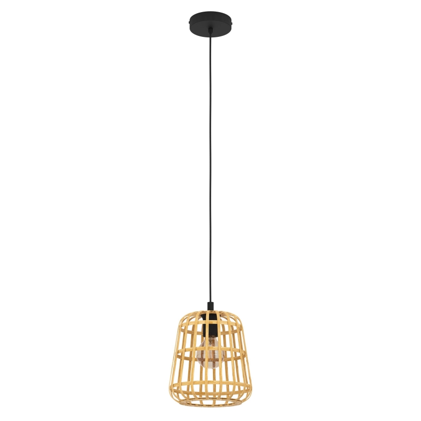 Eglo - Lampadario a sospensione con filo 1xE27/40W/230V diametro 24 cm bambù