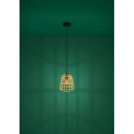 Eglo - Lampadario a sospensione con filo 1xE27/40W/230V diametro 24 cm bambù