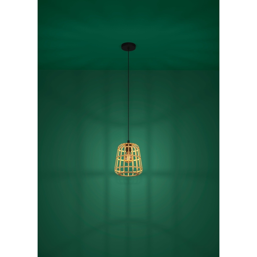Eglo - Lampadario a sospensione con filo 1xE27/40W/230V diametro 24 cm bambù