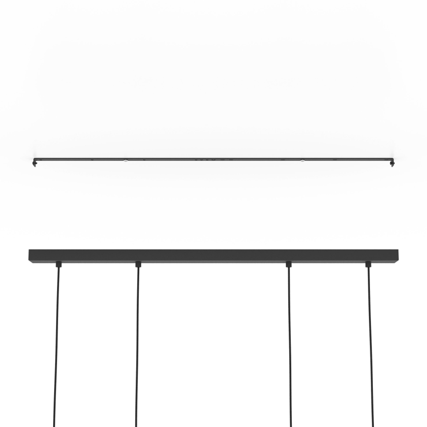 Eglo - Lampadario a sospensione con filo 4xE27/40W/230V nero/marrone