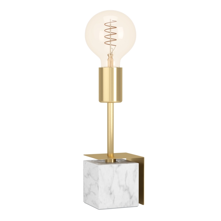 Eglo - Lampada da tavolo 1xE27/40W/230V oro/bianco marmo