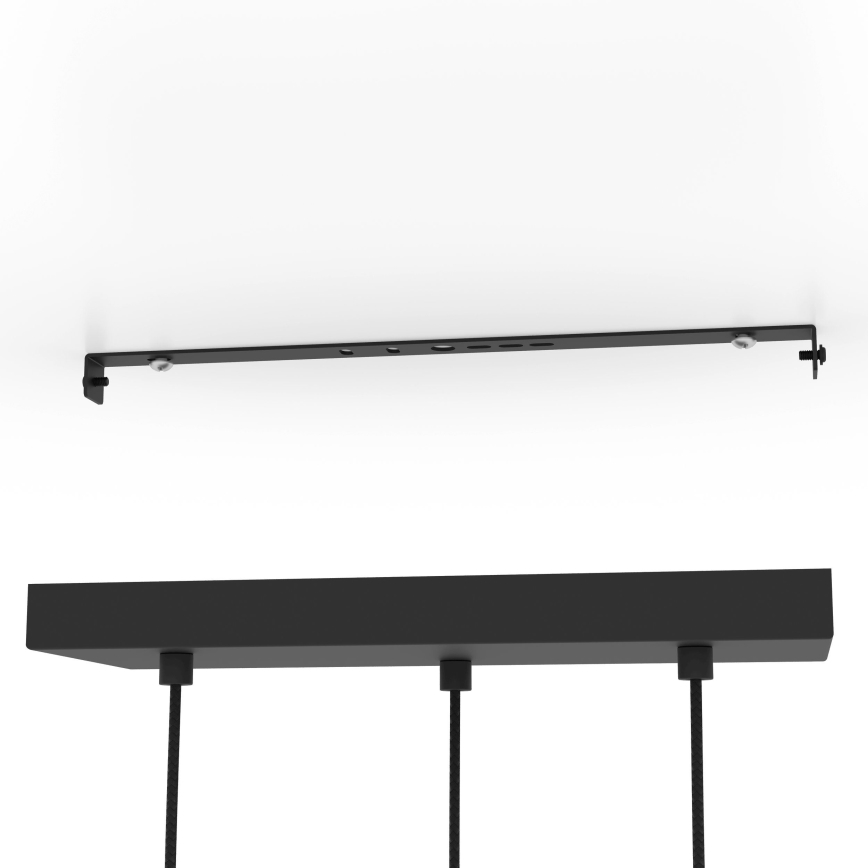 Eglo - Lampadario a sospensione con filo 3xE14/40W/230V oro/nero