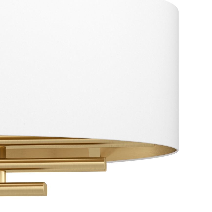 Eglo - Lampadario a sospensione con filo 4xE27/40W/230V bianco/oro
