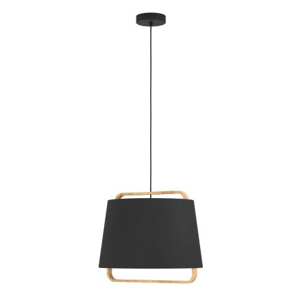 Eglo - Lampadario a sospensione con filo 1xE27/40W/230V nero