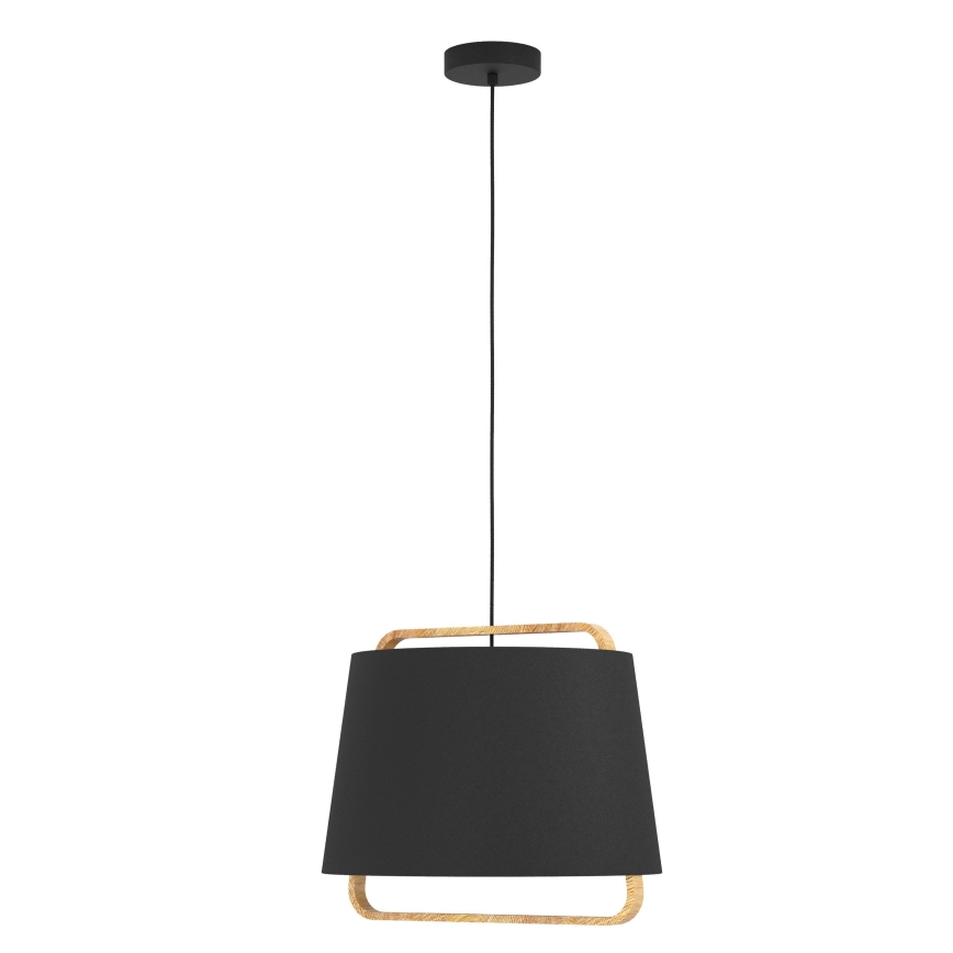 Eglo - Lampadario a sospensione con filo 1xE27/40W/230V nero