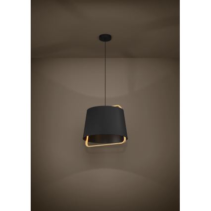 Eglo - Lampadario a sospensione con filo 1xE27/40W/230V nero