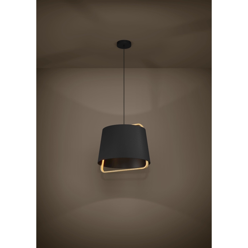 Eglo - Lampadario a sospensione con filo 1xE27/40W/230V nero