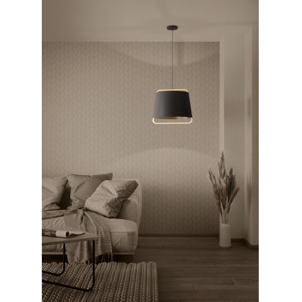 Eglo - Lampadario a sospensione con filo 1xE27/40W/230V nero