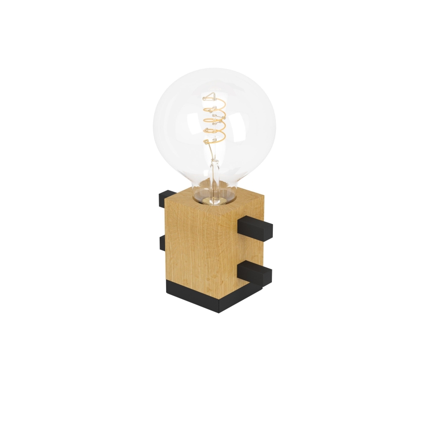 Eglo - Lampada da tavolo 1xE27/40W/230V nero/marrone